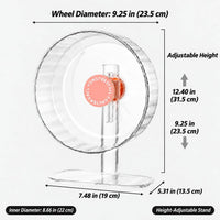 Super Silent Hamster Wheel 10.2 Inch, Magnetic Running Wheel - Peach Pink / Small(8.7 inch) - image 2