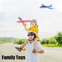 WenToyce 2 pack of 17.5 inch throwing foam airplanes with tail wing slots - view 9
