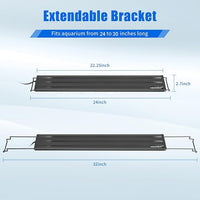 AQUANEAT LED Aquarium Light for 24 to 30 Inch Fish Tank, Auto On Off with Timer, Full Spectrum, Adjustable Brightness, Daylight Moonlight Mode, for Fresh Water Low-to-Mid Light Plants