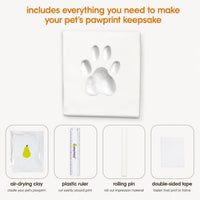Pearhead Pet Paw Print Frame with Clay Impression Kit - Espresso Clay Print Wall Frame - image 4