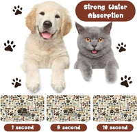 Dog Food Mats for Floors Waterproof - Beige / 24"L x 16"W - image 2