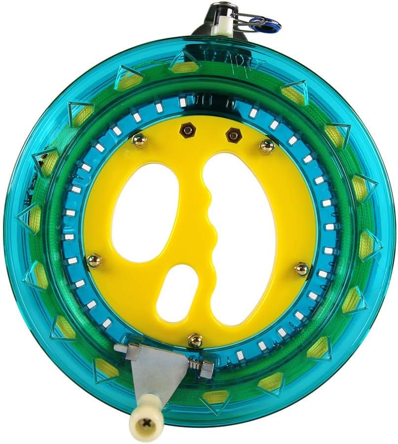 Kite String Reel Winder 7in Dia with 600ft Line for Kids Teens – Fun for Kids & Family - 7" / Blue
