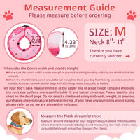 Soft Dog Cone Collar, Inflatable Donut Cones Alternative After Surgery with No-Lick Shield for Large/Medium/Small Dogs to Stop Licking, Elizabethan Neck Ecollars of Shame Comfy Pillow Recovery, Pink