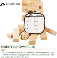 ApudArmis Giant Tumble Tower - L-4.2FT / Burlywood - image 4