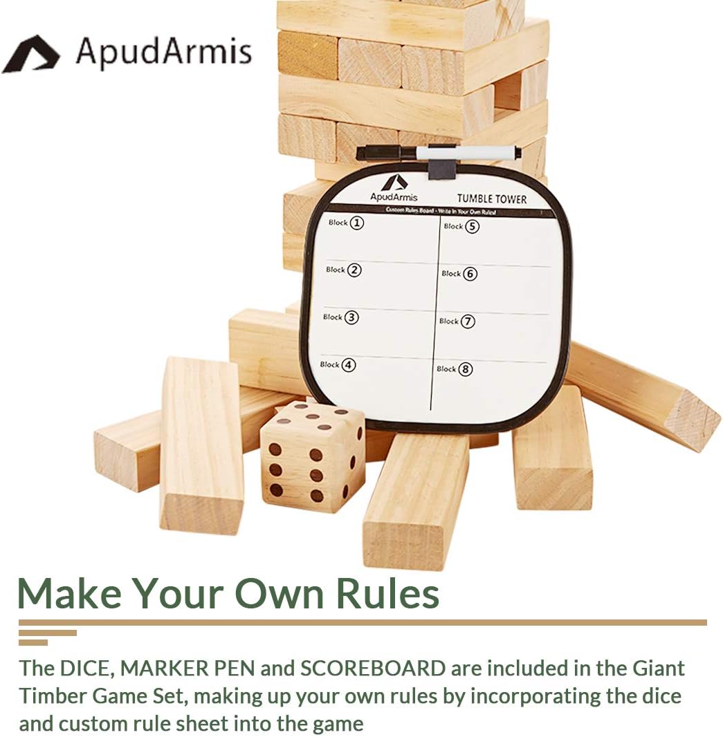 ApudArmis Giant Tumble Tower - L-4.2FT / Burlywood - image 4