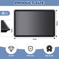 Mifoci pack of 4 black plastic dog crate replacement trays, 35 x 23.6 inches - view 2
