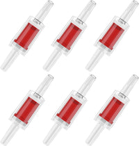 Pawfly Aquarium Check Valves Plastic One Way Non-Return Check Valve - Red / 6 Pack