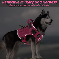 Tactical Dog Harness for Large Dogs - Pink / XX-Large: 110-160 lbs (Chest:36-43",Neck:26-37") - image 3