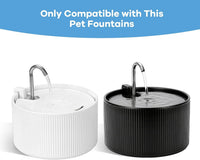 Upgrade 2.2L/78oz Ceramic Pet Fountain - 6+6+6 Filter sets - image 2