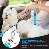 Lukovee Dog Car Seat Belt, Headrest Restraint, Headrest - Tiffany Blue / Headrest + Clip, 2 Pcs - image 4