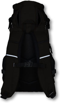 K9 Sport Sack Plus 2 - Small, Jet Black - Ideal for Dogs 13-16” Long - Adjustable, Backpack-Style Carrier with Multi-Functional Storage Pack, Thick Shoulder Straps & Padded Back Panel