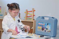 Uarzt 58-Piece Kids Microscope Kit with Carrying Case - White - image 4