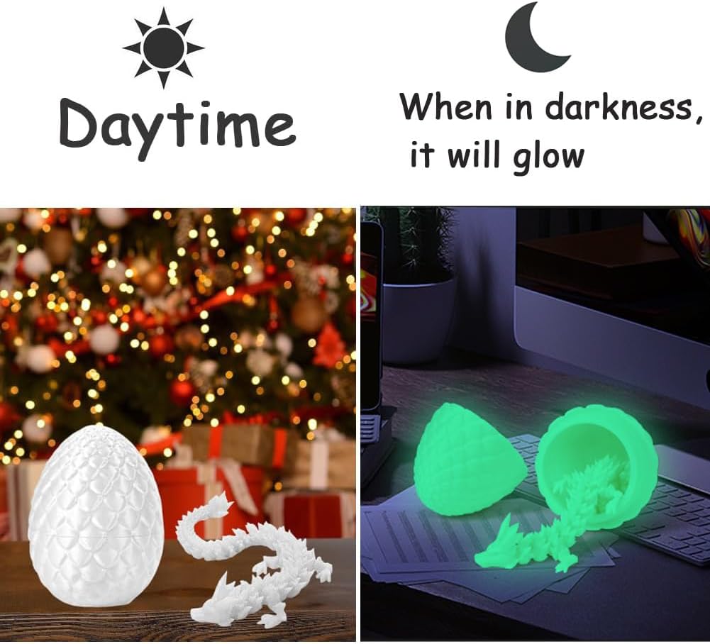 TBOLINE 12" 3D Printed Dragon Egg - Luminous Color - image 2
