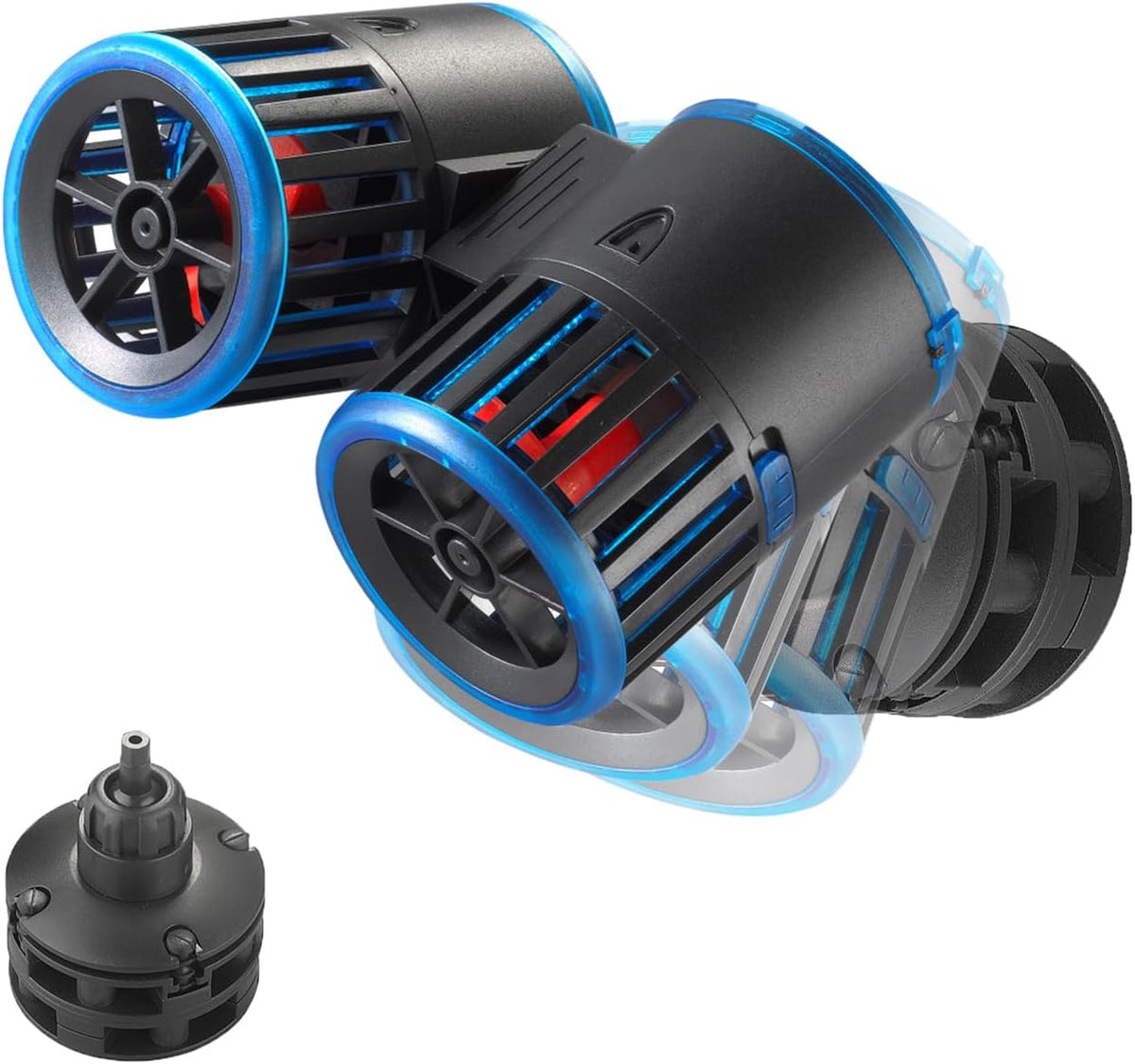 Carefree Fish Aquarium Magnetic Dual Powerheads 25W 5400Gph - 8W(Dual Heads)