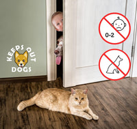 Cat Door Latch Holder, 8 Adjustable Sizes Flexible Cat Door Stopper – Essentials for Cats - 1*white+1*black - image 3