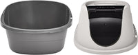 Amazon Basics No-Mess Hooded Enclosed Cat Litter Box with Odor - Large (Pack of 1) - image 3