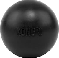 KONG Extreme Ball with Hole, Fetch Toy, Black - Medium