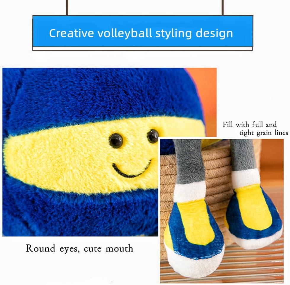 Xiyuan 12 inch rugby plush toy with smiling face and feet - view 12