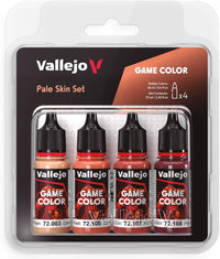 Vallejo, Game Color, 4 Bottles x 0.6 fl.oz. - Pale Skin Color Set