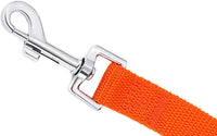 Long Dog Leashes for Training 15/20/30/50/100FT Lead for Medium Small - 1 Inch x 15 Feet / Orange - image 3
