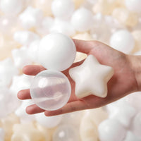 TRENDPLAY Star Ball Pit Balls for Toddlers 50 100 200 Count Star - Beige / 100 - image 2