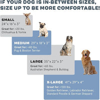 Barkbox Orthopedic Dog Bed | Comfortable Memory Foam Mattress for Joint Relief | Head and Neck Support Waterproof with Non Skid Bottom | Calming Durable Bed with Washable Cover | Small, Navy