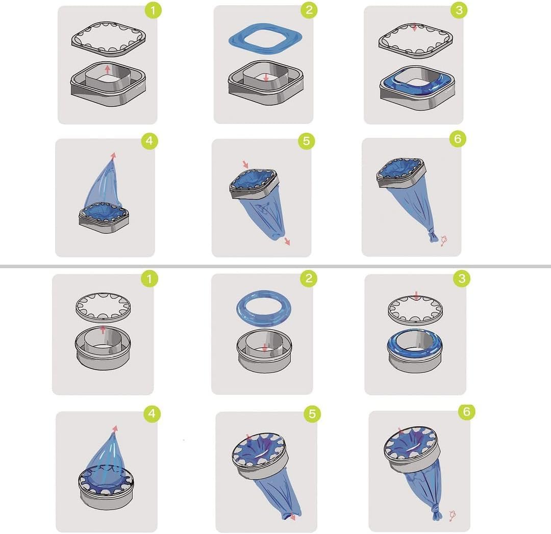 9 pcs Universal Cat Litter Refills Bag Litter Refills Compatible - 9 Pack - image 4