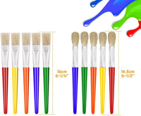 10Pcs Paint Brushes for Kids - Large - image 3