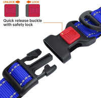 Taglory Reflective Large Dog Collar - Navy Blue / Medium (Pack of 1) - image 3