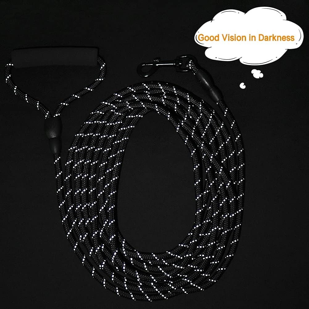 Vivifying Floating Long Dog Leash - 20ft / Black - image 4
