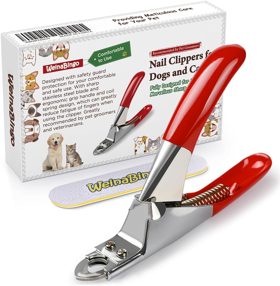 Dog Cat Pets Nail Clippers - Red