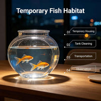 Koller Products 1-Gallon Plastic Oval Fish Bowl - image 2