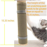 Cat Nail File Scratcher Wrapped Around a Cat Scratching Post, Cat Scratch Pad with 80 Aluminum Oxide Grit, Nail File for Cats Can Help to Trim Your Cat's Nails and Protect Scratch Post
