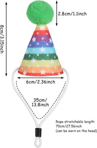 10pcs Colorful Mini Party Hats - Dark - image 2