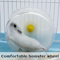 WishLotus Hamster Running Wheel - Clear,12cm - image 3