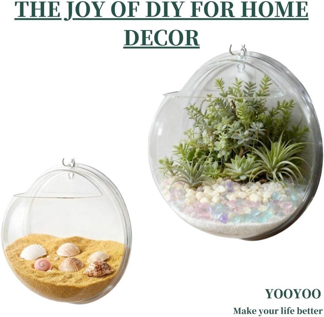 Creative Acrylic Hanging Wall Mounted Fish Tank - 1 Gallon / 11.5 '' / 2 - image 3
