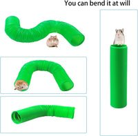 Plastic Hamster Tunnels, Small Animal Tubes - 【Green】 / 【2 PCS】 - image 3