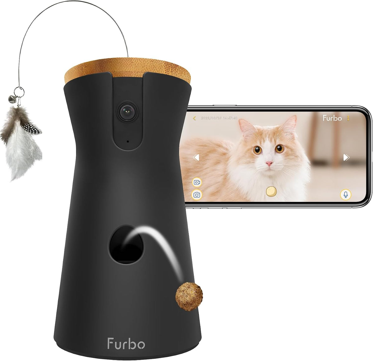 Furbo 360° Dog Camera [Core Features, No Ongoing Cost] – Essentials for Dogs - No Subscription Required / 360° Cat Camera