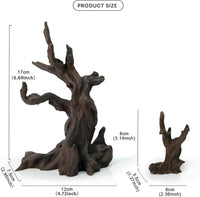 FZONE Aquarium Driftwood, Resin Rock Decor for Aquascaping Hardscape – Essentials for Fish - 03Driftwood:6.7×4.7×3.0"/3.1×2.4×1.4" - image 2
