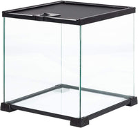 REPTIZOO Small Glass Tank 8 Gallon - 12"W X 12"D X 12"H (8 Gallon)