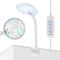 Mini Clip-On Aquarium Light 7W USB Dimmable Fish Tank Lamp with 3 - White