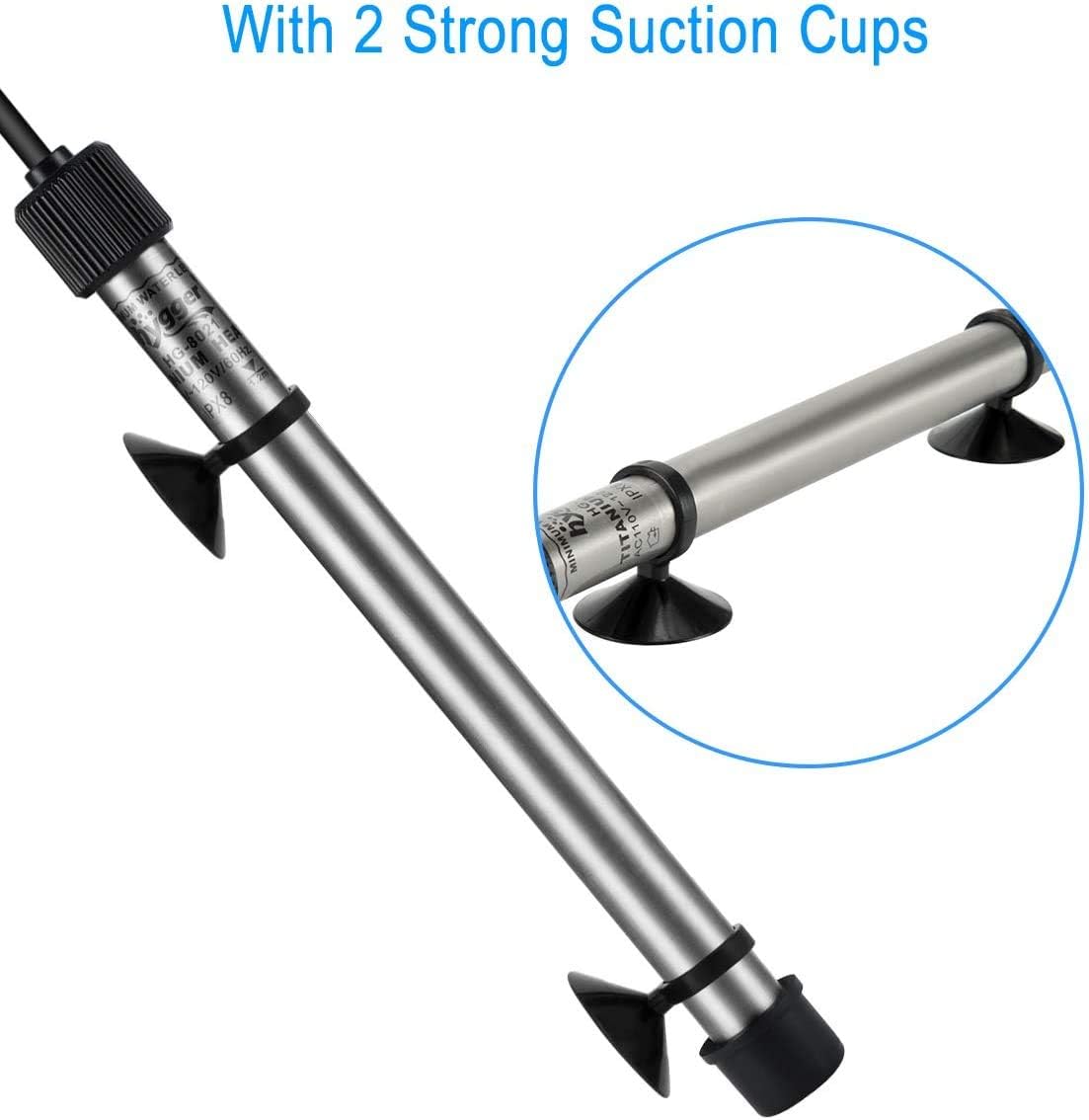 hygger 802 Aquarium Titanium Heater Rod Fish Tank Heating Element - 500W - image 2