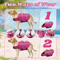 EMUST Dog Life Vest for Swimming - Medium / Rose Pink - image 4