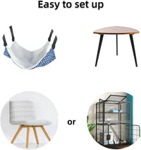 Pet Hammock for Cage Reversible Cat Hanging Hammock Soft Hanging Bed - image 2