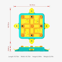 Dog Puzzle Toy Mental Stimulation - Level 3 in 1 Dogs Food Feeder Puzzle, Dog Treat Puzzle Feeder (Advanced-Blue Board)