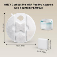 16 Packs Replacement Cat Water Fountain Filters Compatible - 40Filters+1 Brush - image 3