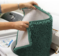 Muddy Mat | Absorbent Microfiber Chenille Door Mat Grey 24" x 35" with Heavy Duty Non-Slip Rug - 19" x 30" / Seafoam Green - image 2