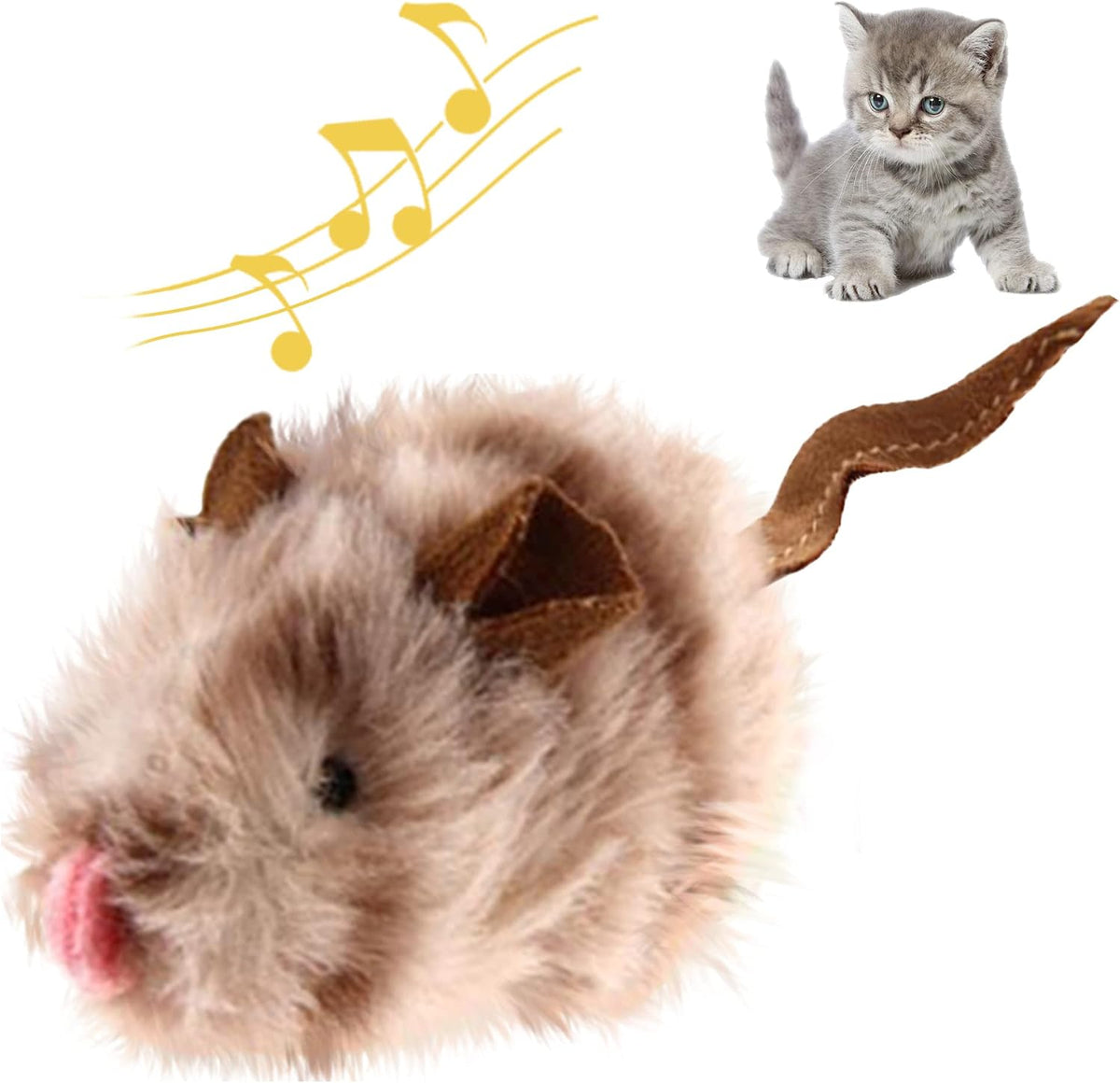 GiGwi Interactive Cat Toys Squeaky - Mouse