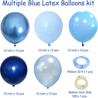 Blue Balloons Metallic Blue Balloon - Blue - image 2