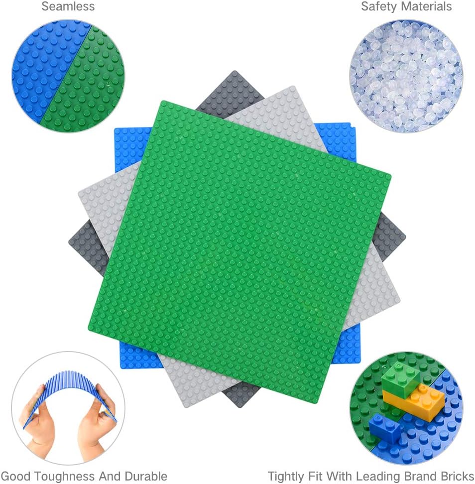 MIMAX Peel-and-Stick Baseplates - Peige & Blue & Light Gray & Green - image 2